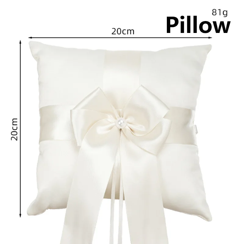 Almohada portadora de bodas, almohada de anillo rústico, almohada de