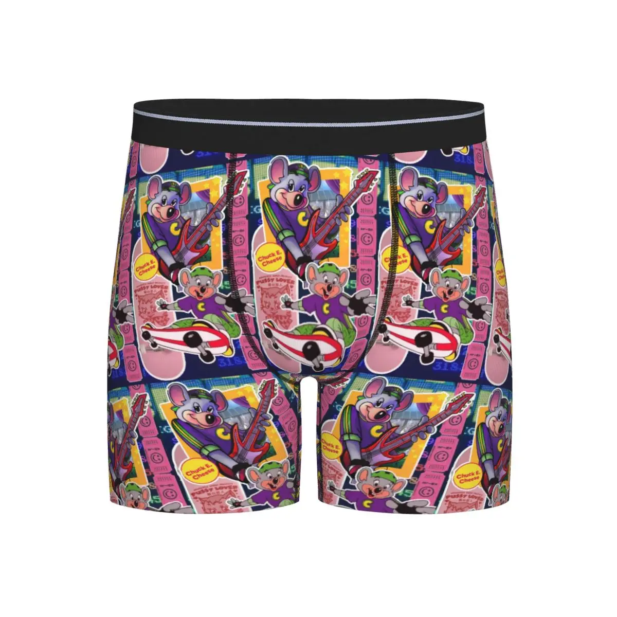 

Long Boxer Underpants Shorts Chuck E Cheese Panties Male Comfortable Underwear for Homme Man Boyfriend Gift
