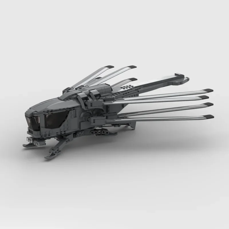 Aerial Fighter Model Moc Building Blocks Atreides Onithopter V.2 Model Technology Bricks DIY Assembly Holiday Toy Set Gifts