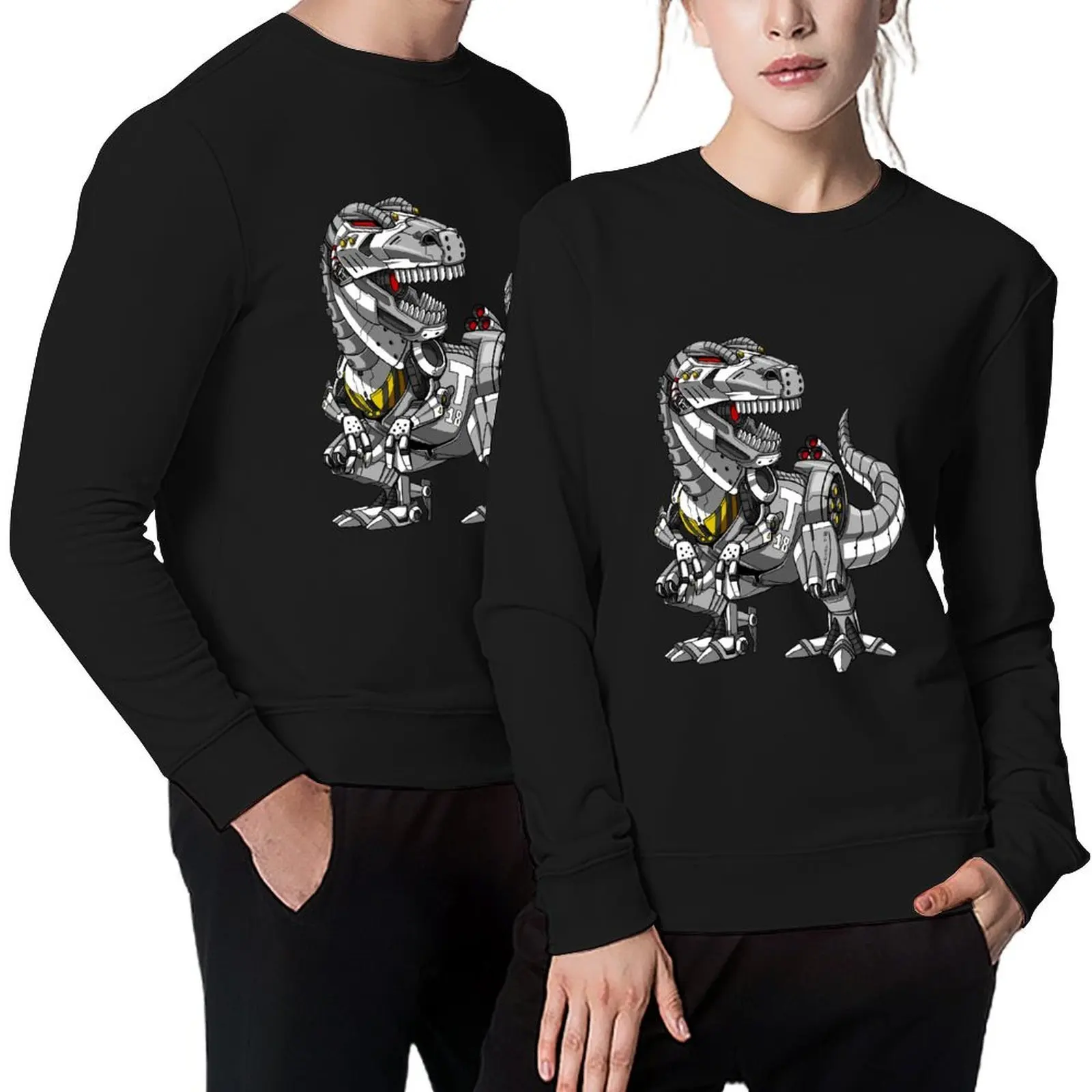 T-Rex Dinosaur Robot Pullover autumn jacket men fashion men korean style clothes mens clothes new in hoodies & sweat-shirt