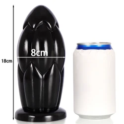 8cm grande Plug anale grande Butt Plug dildo penetrazione dilatatore anale Buttplug masturbatore della prostata giocattoli per adulti giocattoli del sesso Sex Shop Gay