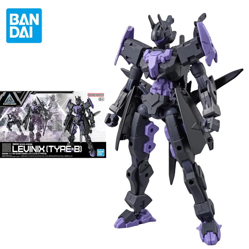 

Bandai Original 30MM 1/144 Anime EXM-X20B LEVINIX(TYPE-B) Action Figure Assembly Model Toys Collectible Gifts for Children