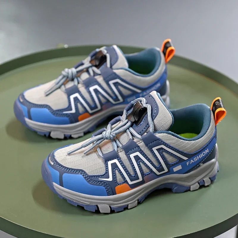 Boys 30-39 outdoor sports shoes 2024 autumn new mesh  wear-resistant hiking  breathable non-slip running 