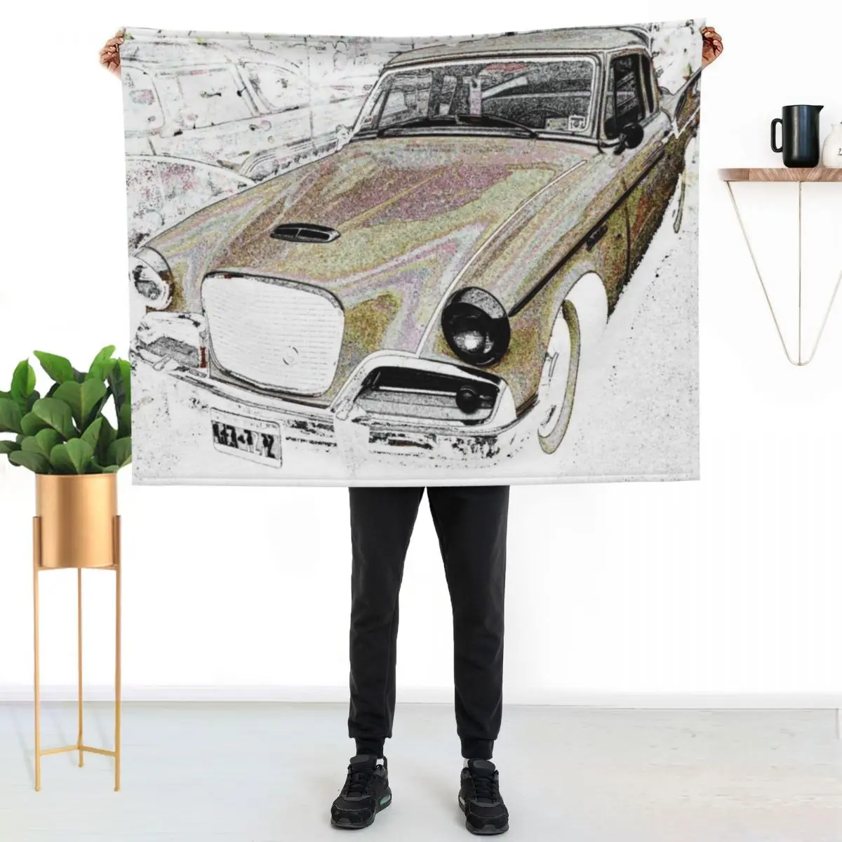 

Studebaker Silver Hawk [1957-1959] Throw Blanket Warm Comfortable Blanket for Office Napping