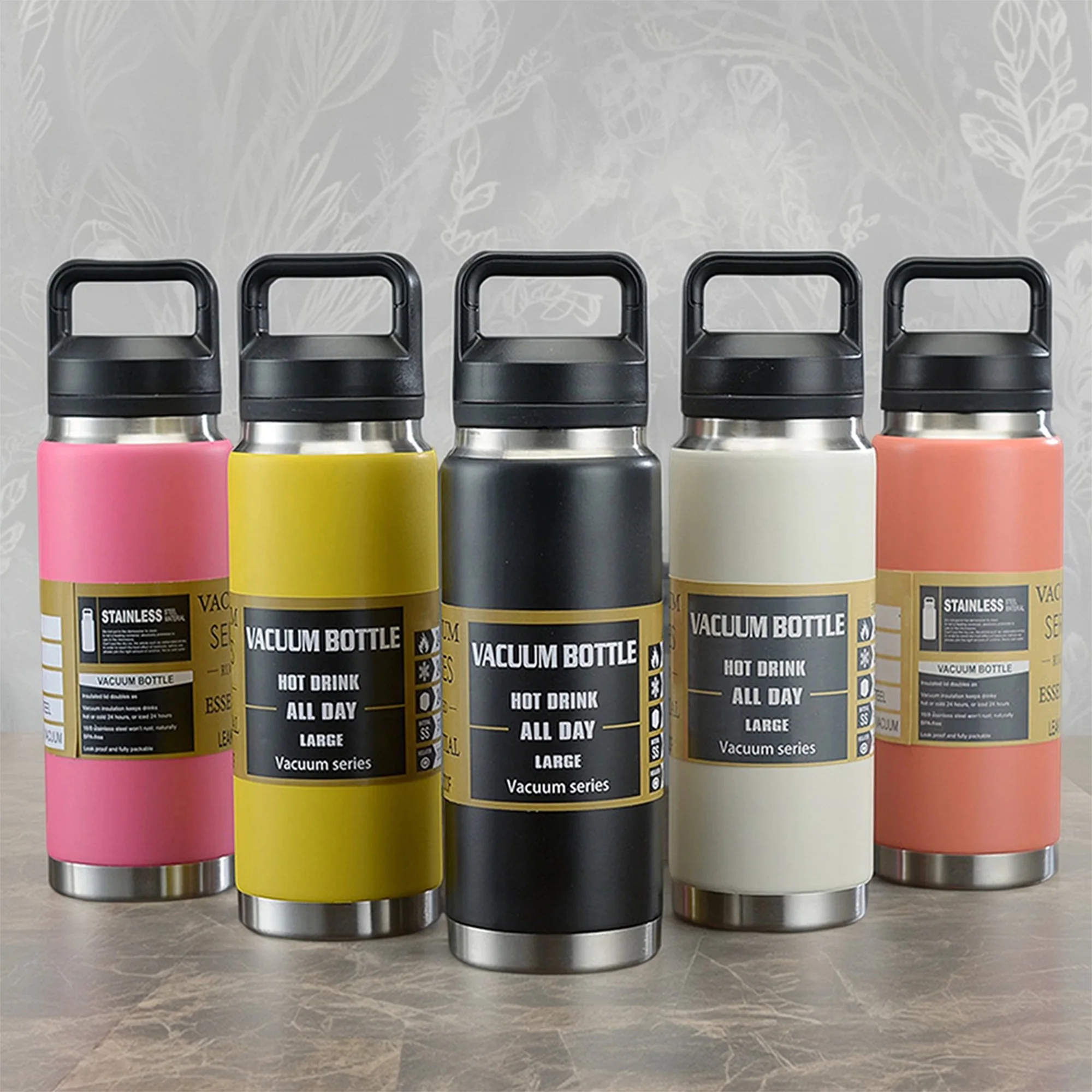 1 Piece, 1100ml Thermos Cup, Sports Portable Cup, Outdoor Cup, Home Cup, Office Cup, Multifunctional Thermos Cup, Large Capacity Thermos Bottle