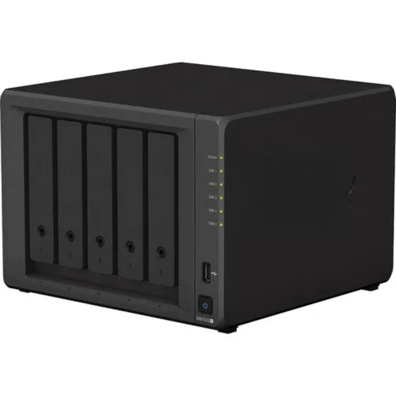 

8GB 4 X Gigabit Ethernet Ports RAID 0, 1, 5, 6, 10, Basic, Hybrid, JBOD（Diskless） Sy Nology DS1522+ 5-Bay NAS Enclosure