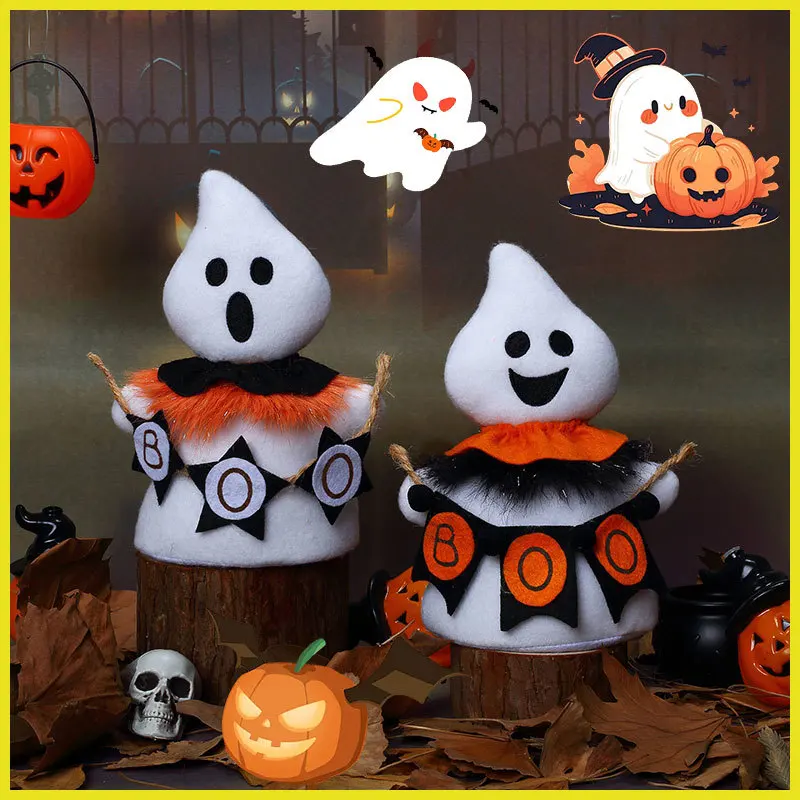 

Хэллоуин Новые поступления Кукла с капюшоном Хэллоуин Ночь Страшный Призрак Маленький Призрак Фигурка Подарок Настольный Орнамент Декоративный Предмет