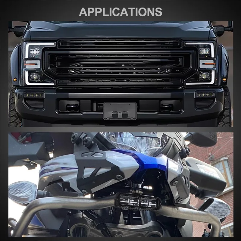 6D-Linsen-LED-Arbeitsscheinwerferleiste 6 Zoll LED-Leiste Offroad-Zusatz-Fahrlicht Nebelscheinwerfer für Motorrad, Pickup, ATV, SUV, UTV, LKW 12V 24V – Detail 18