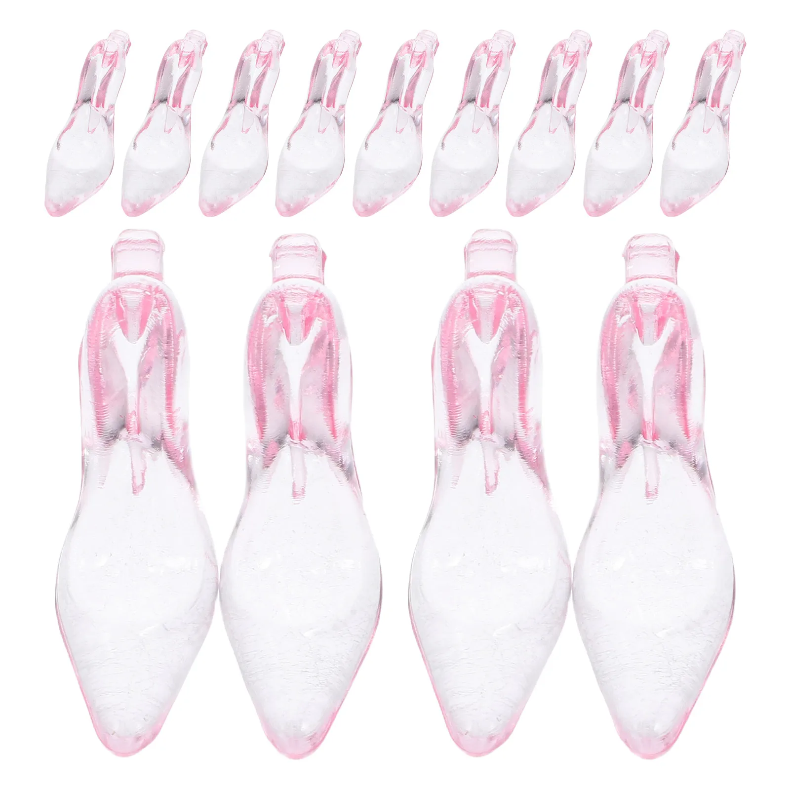 

24 Pcs High Heels Pendant Party Decorations Christmas Ornaments Slippers Acrylic Hanging Pendants Clear Charms