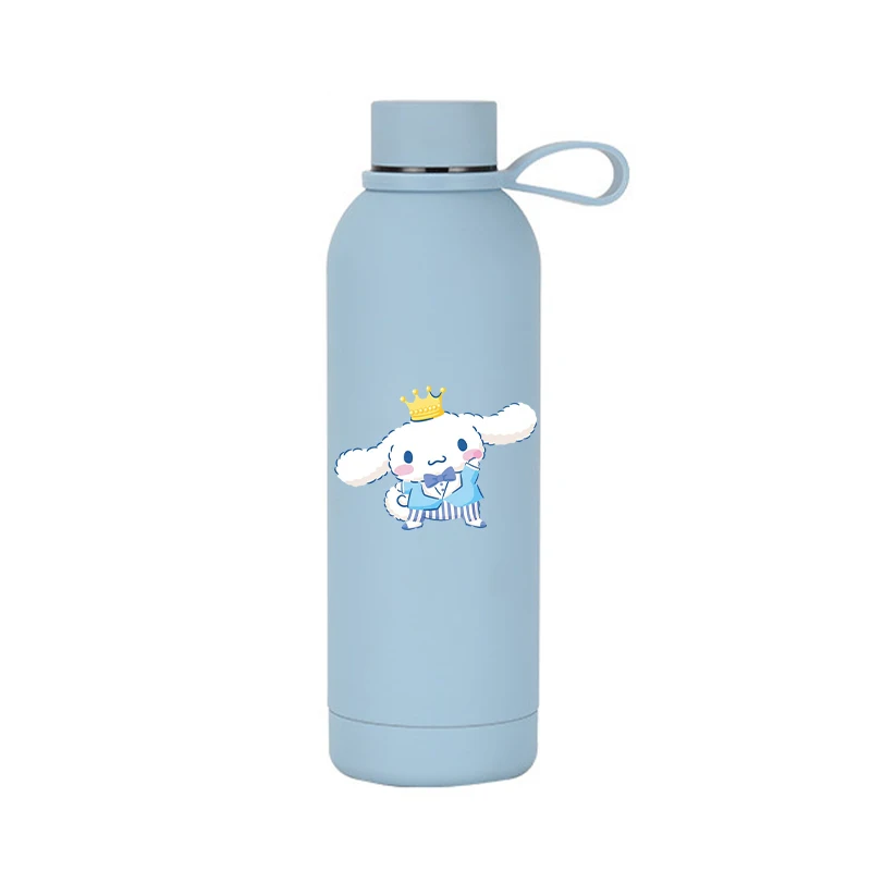 Kawaii 1000ml Sanrios Large Capacity Stainless Steel Thermos Bottle Anime Hello Kitty Hangyodon Coffee Mug Office Outdoor Cup