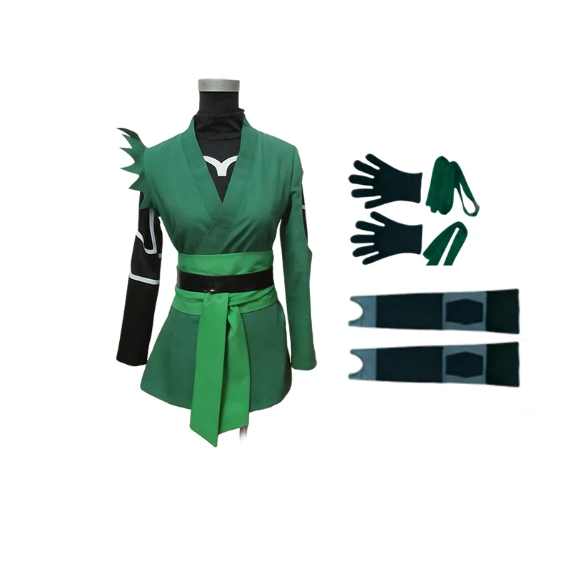 زي اليشم نجوين التنكري مع قفازات وجوارب لحفلات الهالوين وأعياد الميلاد للرجال والنساء