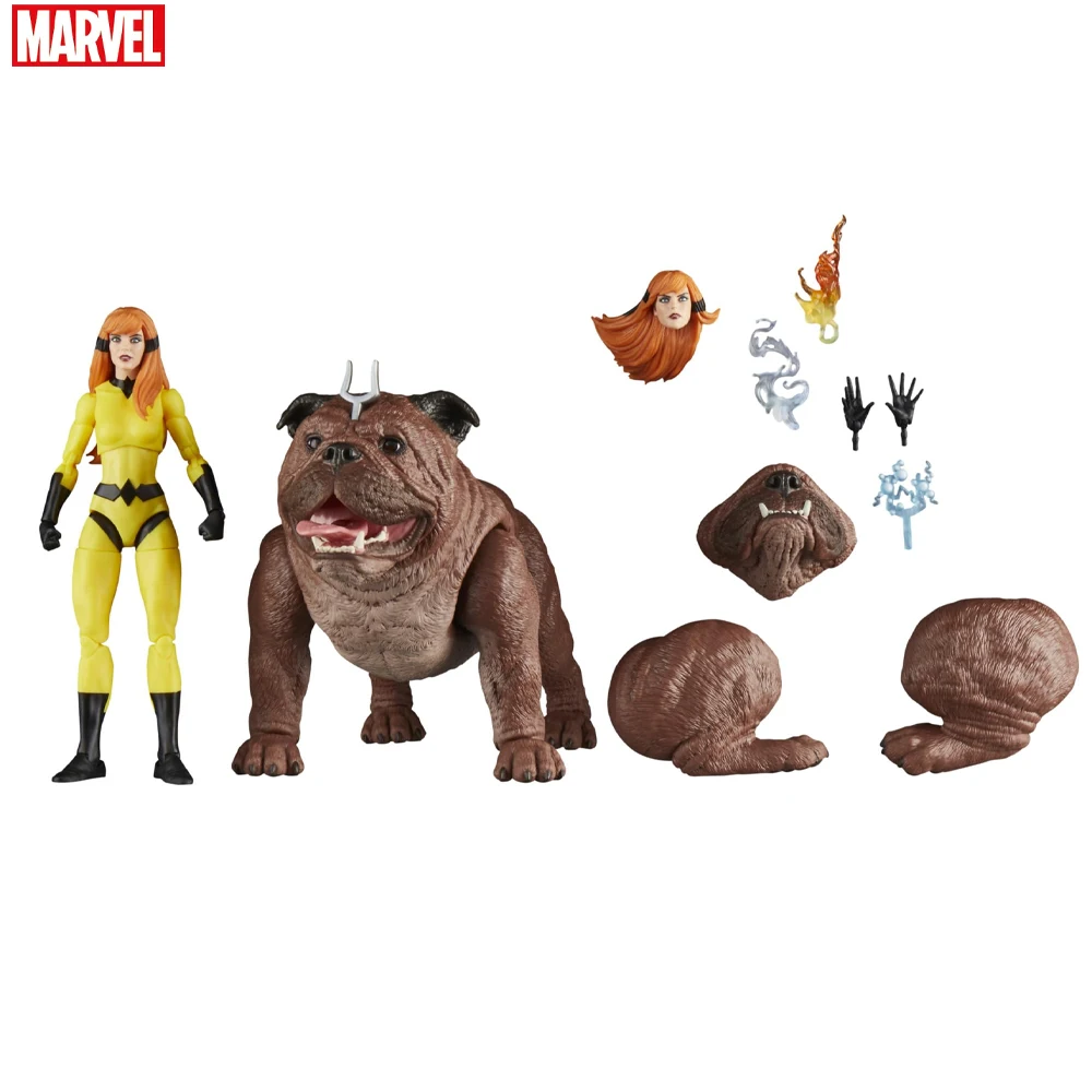 Marvel Legends Series Crystal and Lockjaw, Deluxe Comics Collectible 6-Inch Action Figures Collectible Figures Toys Gifts