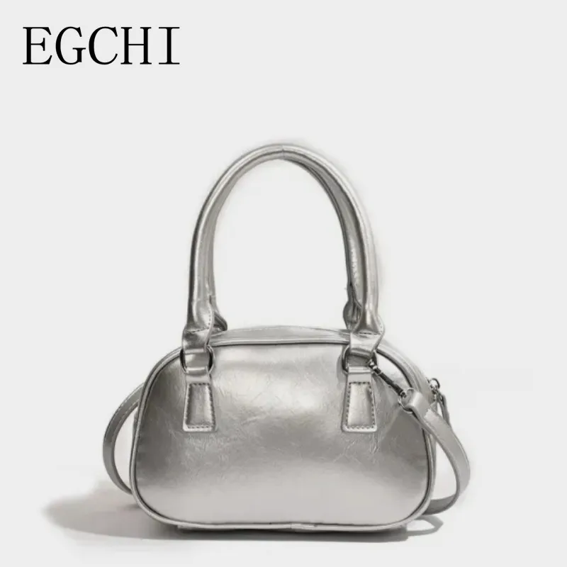 

EGCHI Niche Designer Shoulder Bags For Women Casual All-match Leather Crossbody Handbags Female 2024 New Commuter Purses Bolsa