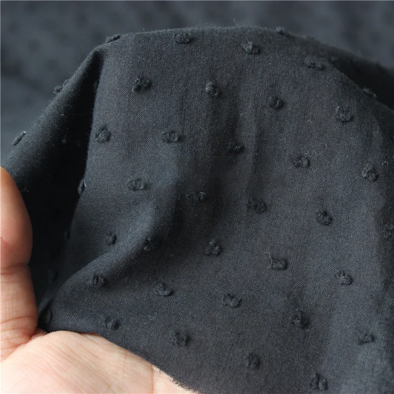 140cmx50cm 100% Cotton Polka Dot Cut Flower Fabric Making Summer Women\'s Blouse Skirt Handmade DIY Cloth