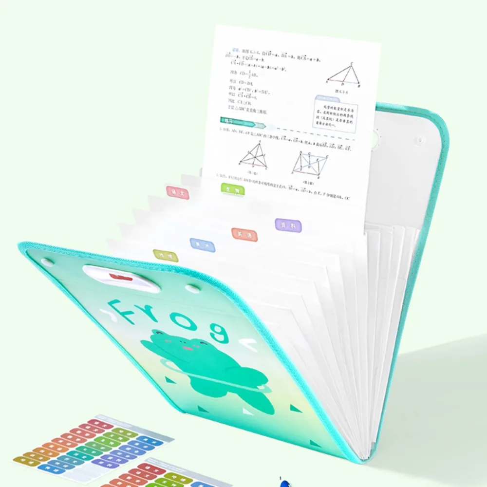 Bolsa de órgano PP de gran capacidad, bolsa de almacenamiento de documentos, carpeta Vertical portátil expandible, suministros escolares y de oficina, 13 bolsillos, nuevo