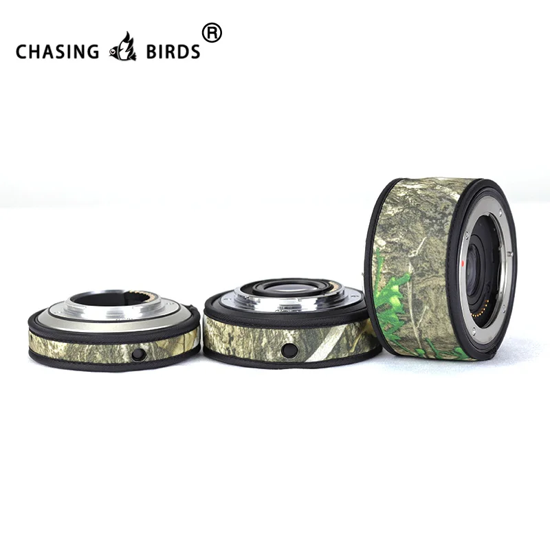 CHASING BIRDS camouflage lens coat for OLYMPUS teleconverter TC EC MC 1.4X 2.0X waterproof and rainproof lens protective cover