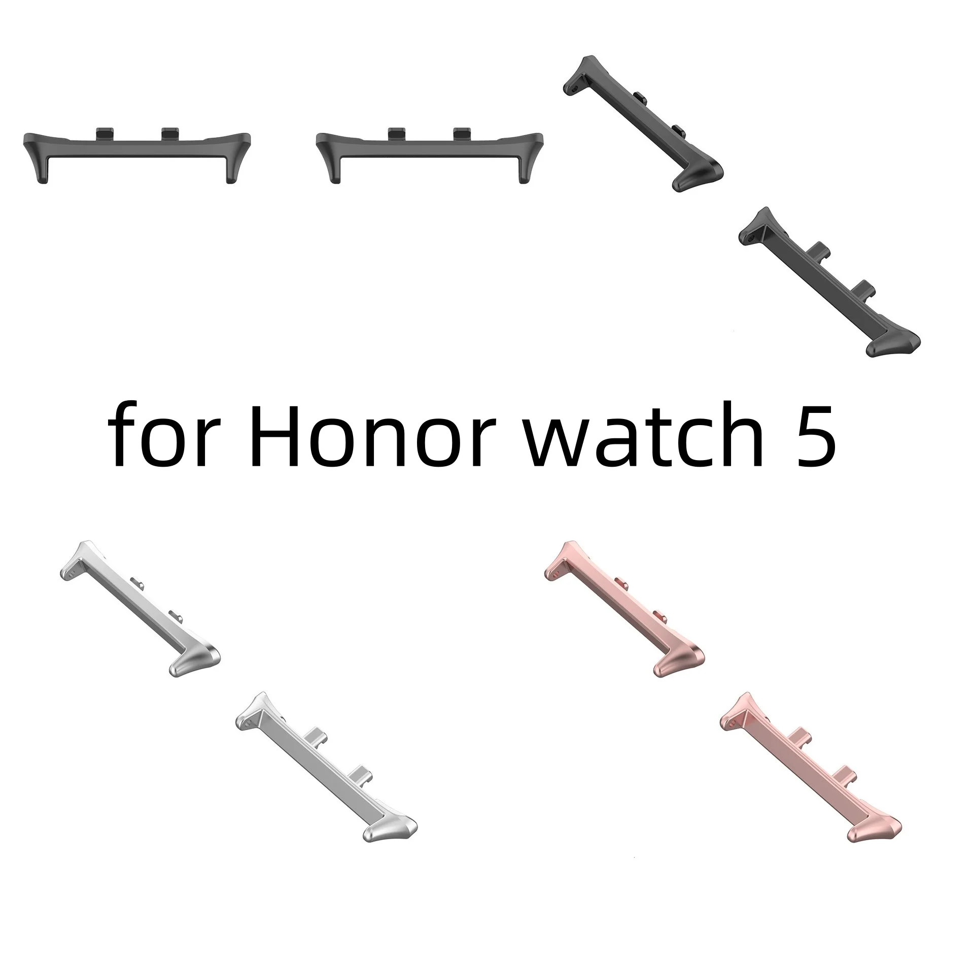 

1 Pair 22mm 316L Stainless Steel Watchband Strap Connector For Honor Watch 5 Bracelet Adapter Accessories