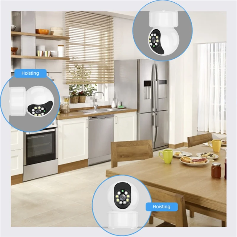ABRS-2MP Wifi IP Camera Security Camera Home Smart Full-Color HD Camera Two-Way Audio Wireless WIFI Monitor