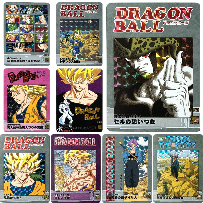 Dragon Ball Super Son Goku Vegeta Iv Piccolo Cell DIY Homemade Bronzing Game Toys Collection Card Christmas Birthday Gift