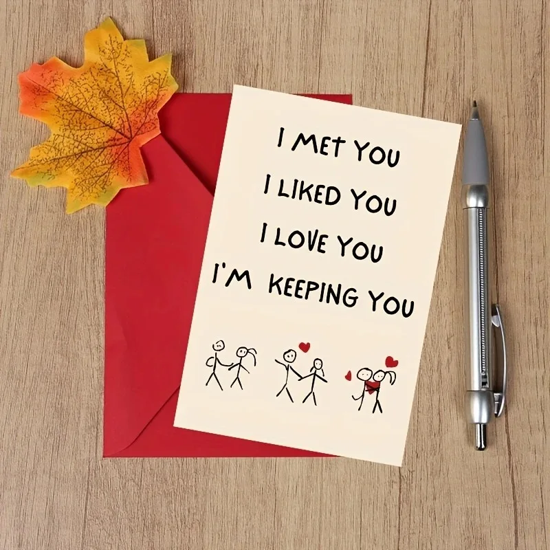 بطاقات عيد الميلاد والذكرى السنوية الرومانسية مع رسائل حب شخصية في الأظرف #3