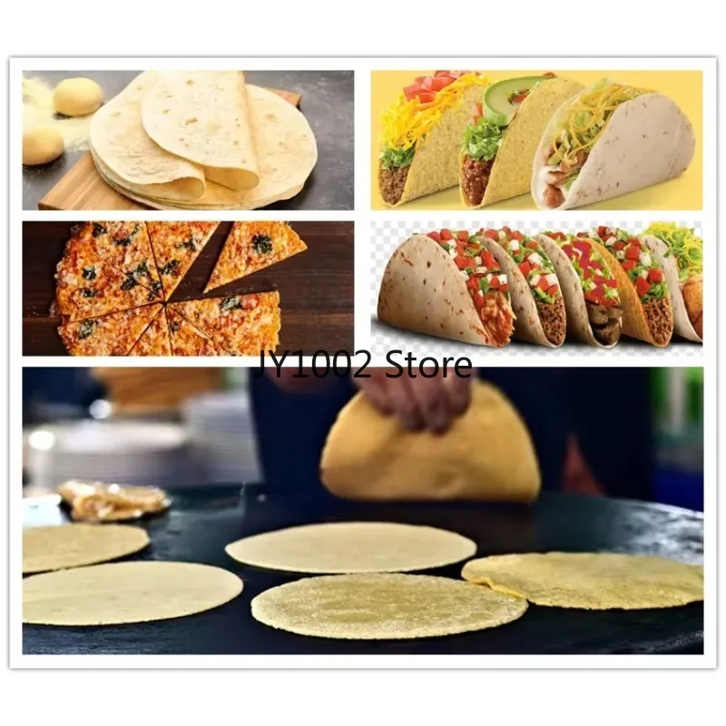 Flour Tortilla Machine Maquina Para Hacer Tortilla De Maiz Pita Bread Production Line Lavash Bread Maker Roti Machine