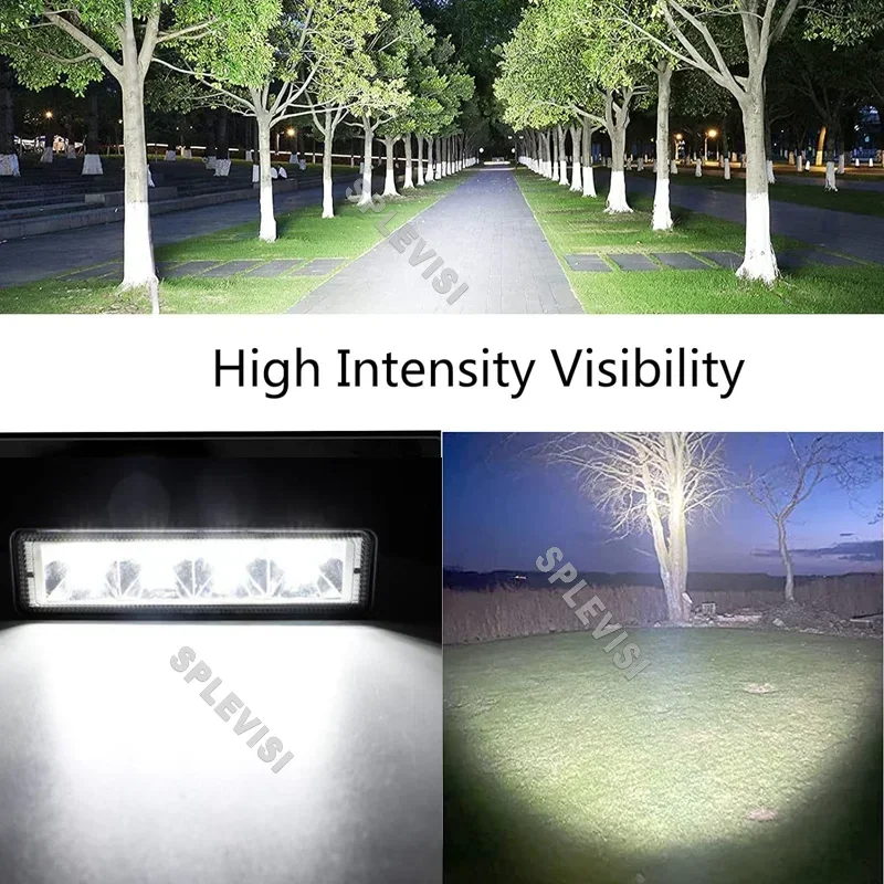 2x 12/24 V 6-calowe wodoodporne reflektory Led do łodzi