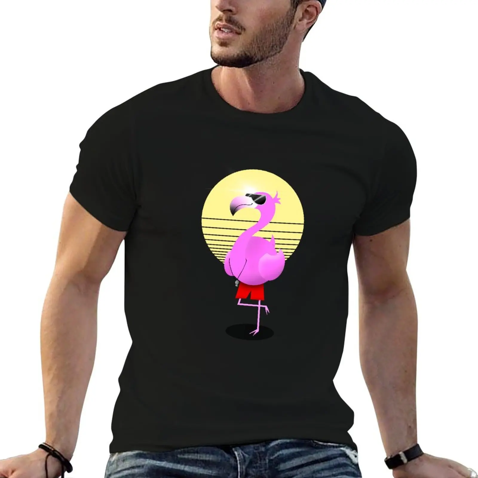 

Flamingo Lifeguard T-Shirt graphic t shirts for man t shirt man casual t shirt for man T-Shirt