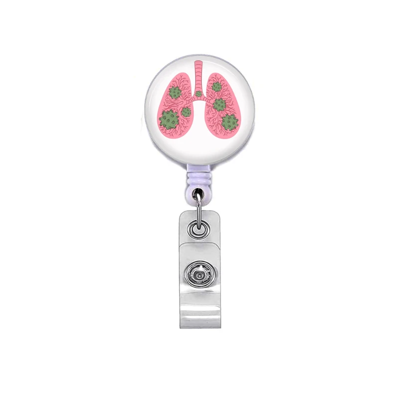 Cartoons Cute doctor Key lanyard Keychain Office ID Card Pass Easy to pull buckle Badge Card Holder key chains