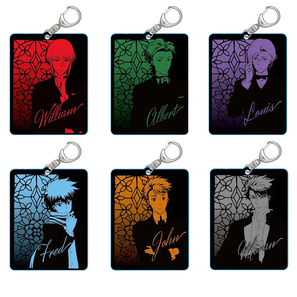 

Anime Fans Gifts Moriarty the Patriot William Louis HD Figures Charm AcrylicKeychain pendant Ornament Collection Series About6cm