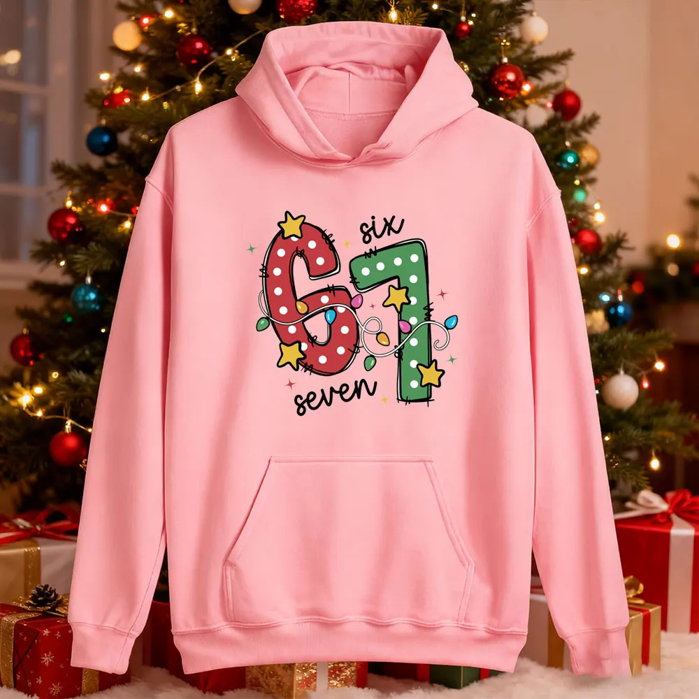 عيد الميلاد ستة سبعة جديدة في هوديس وبلوزات Y2k الملابس بلوزات الجمالية Kawaii الملابس هوديي النساء والرجال البلوز