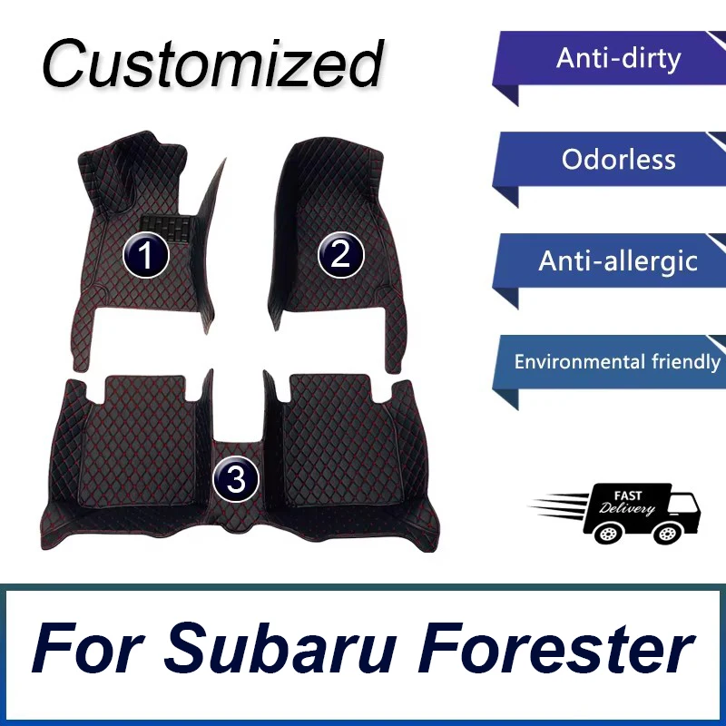

Автомобильные коврики на заказ для Subaru Forester 2002-2023, автомобильные ковры, аксессуары для ног
