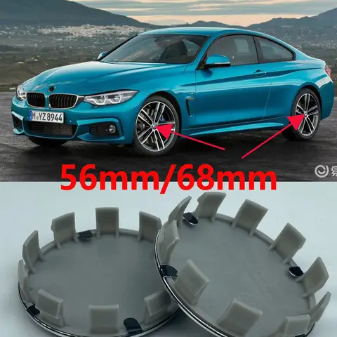 100Pcs 56mm 68MM Car Wheel Center Hup Caps Wheel Cover For E36 E39 E46 E60 E90 E90 F01 F10 F30 G01 G20 G21 G30 G11 F15 X5 X3 M