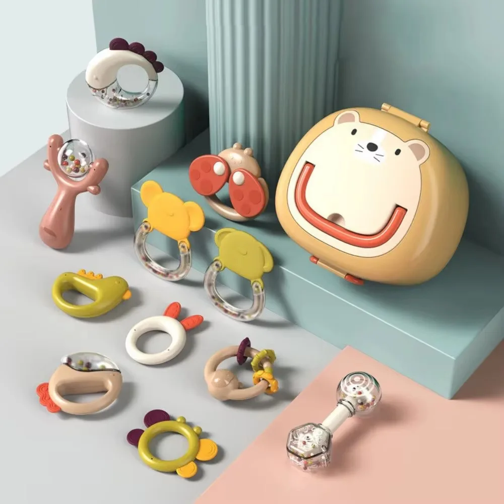 ألعاب خشخيشة يدوية تعليمية للأطفال، خشخيشات بلاستيكية لحديثي الولادة، تطوير حسي، مقاومة لدرجات الحرارة العالية #1