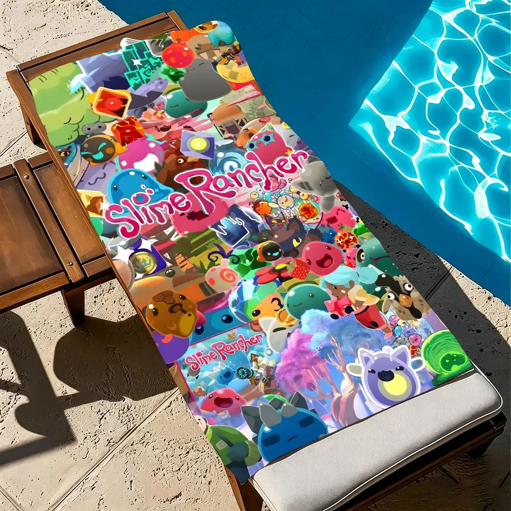 Game S-Slime Rancher Towel Towel beach towel, quick drying absorbent bath towel for Swim,Gym,Camping,Outdoor hot