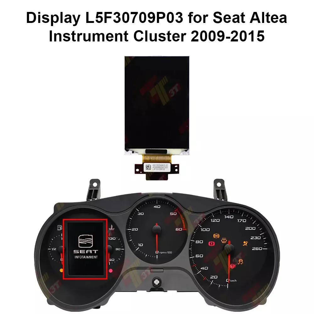 Dashboard LCD Display L5F30709P03 for Seat Altea Instrument Cluster 2009-2015