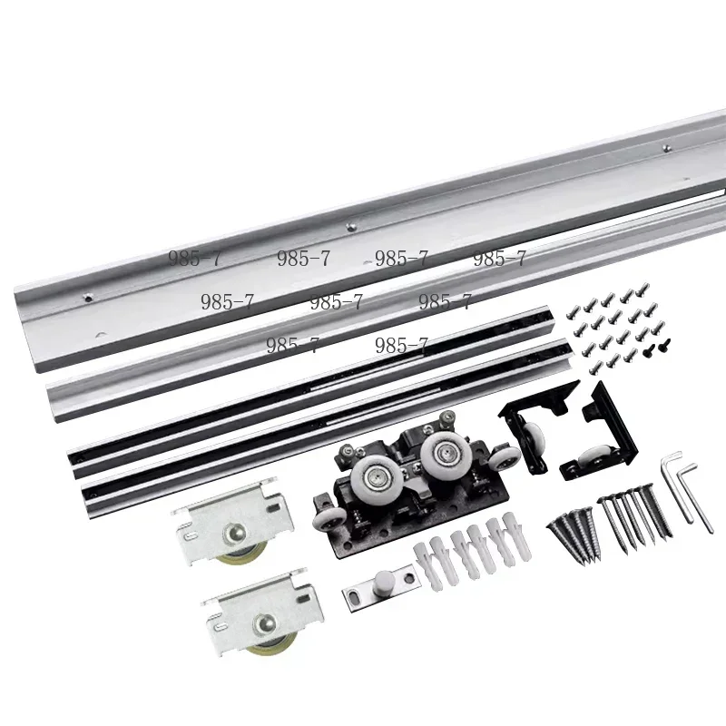 Aluminum Frame Door Concealed Buffer Roller, Smooth Gliding Trackless Sliding Hardware