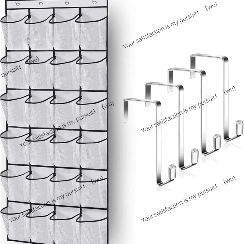 24 باب شبكي خلفي حقيبة للتعليق حقيبة تخزين حقيبة تخزين الأحذية متعددة الطبقات تخزين شبكي معلق