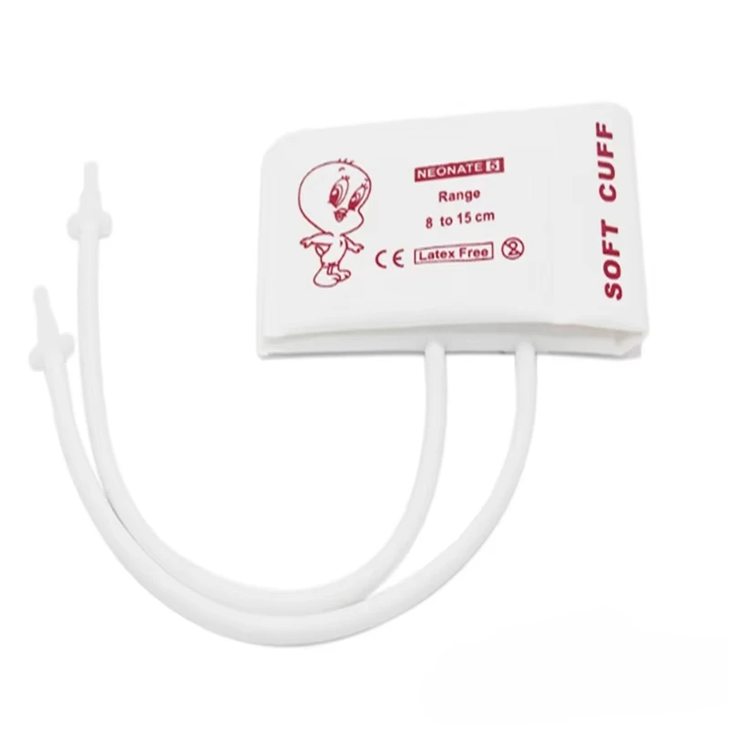 أنبوب مزدوج مزدوج من NIBP للطب البيطري يمكن التخلص منه لمراقبة BP الحيوانات الصحية - غير منسوجة، بدون المثانة #6