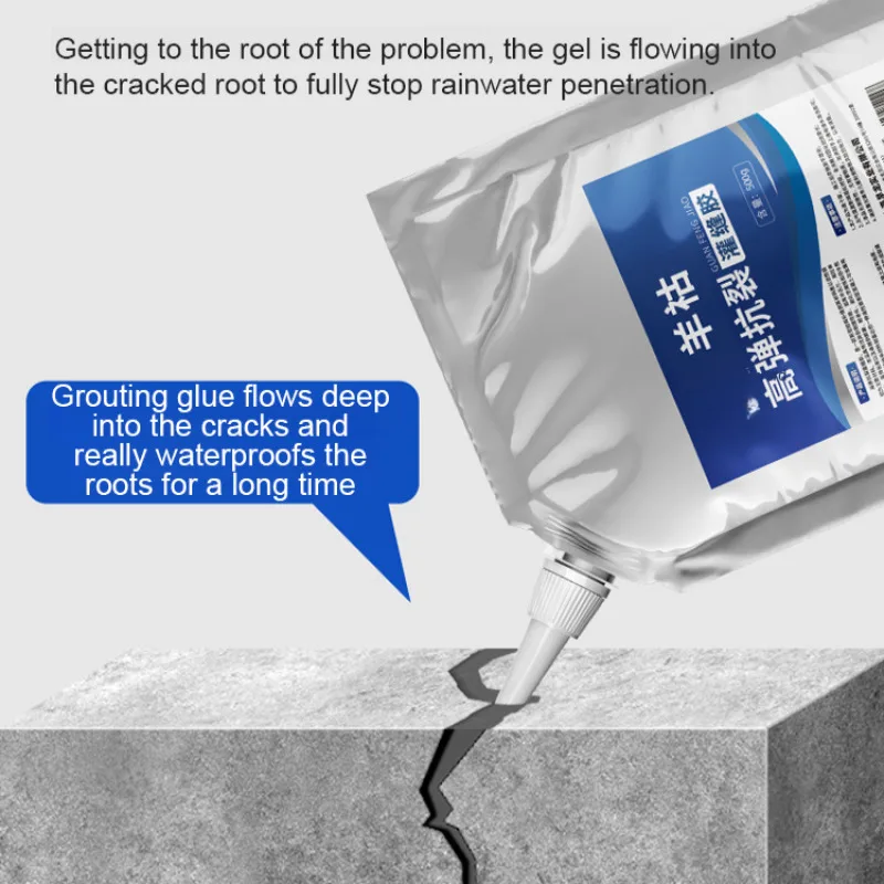 Quick DryingRoof Floor Crack Repair Grouting Adhesive Leak Repair Waterproof Gum Roof Leaking Waterproof Material