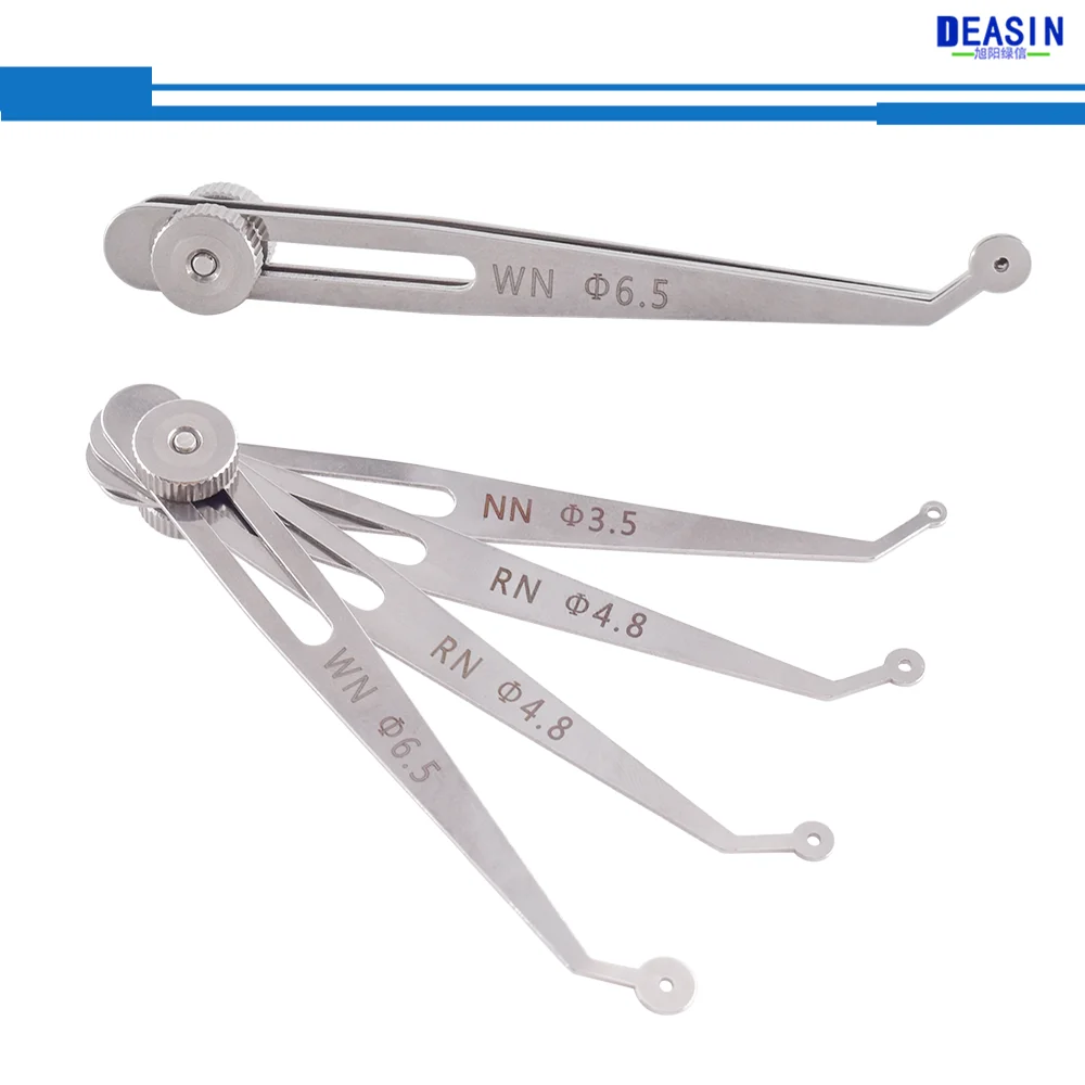 Dental Implant Calipers Adjustable Positioning Planning Ruler Interdental Measuring Ruler Implant Diagnosis Ruler