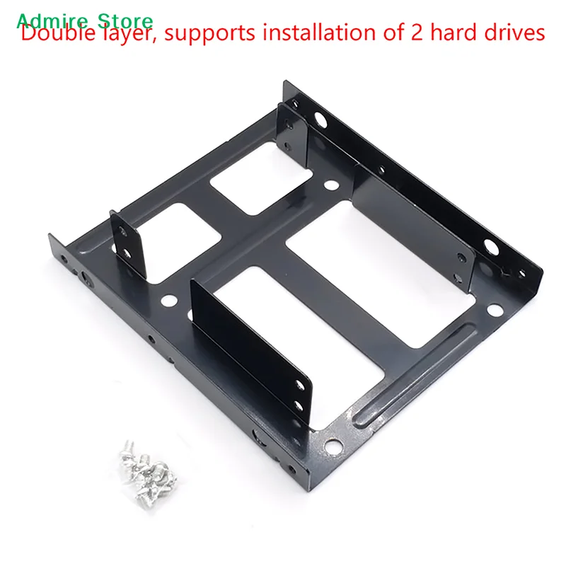 [G]2.5 To 3.5 Hard Disk Bracket Hard Drive Dual Desktop SSD Mounting Bracket Internal Adapter