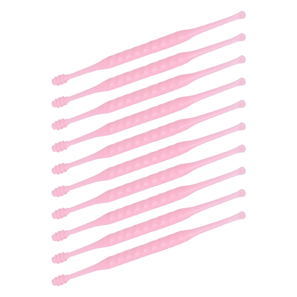 

10pcs Spiral Wax Cleaner Tool Ear Spoon For Ear Cleaning Massage Reusable Earwax Removal Scoop Portable Personal Care Set