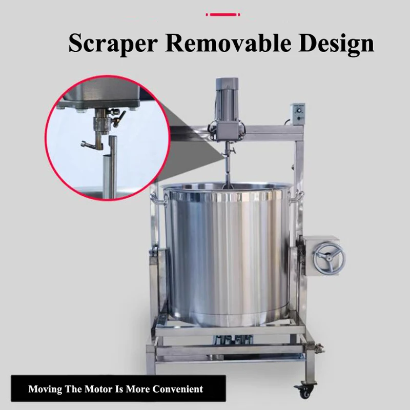 Automatic Gas Heating Stirring Cooking Mixer Machine Electric Hot Pot Ingredient Mixer Machine Chili Sauce Making Machine