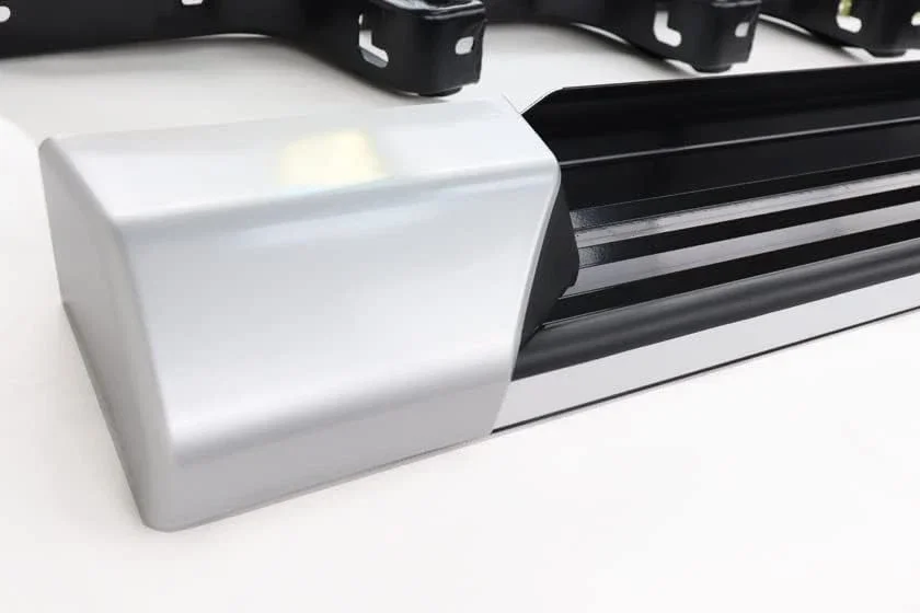 2 قطعة مناسبة لفورد ايفرست 2024 2025 دواسة لوحة الجري ذات الخطوة الجانبية (مع الأقواس) نمط الموضة الفضية المحدثة