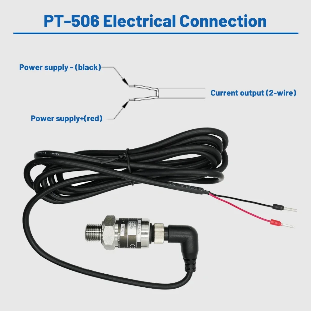 IP68 Pressure Transducer Pressure Transmitter Water Pump Sensor 0-16Bar/0-10Bar/25Bar 1/1.6Mpa/2.5Mpa 4-20ma G1/4