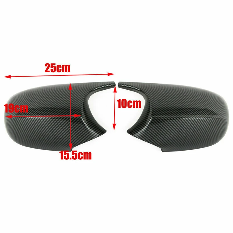 1 Pair M3 Style Carbon Fiber Pattern Rearview Side Mirror Cover Caps For BMW E90 E92 E93 LCI ABC Rear View Side Mirror Cover