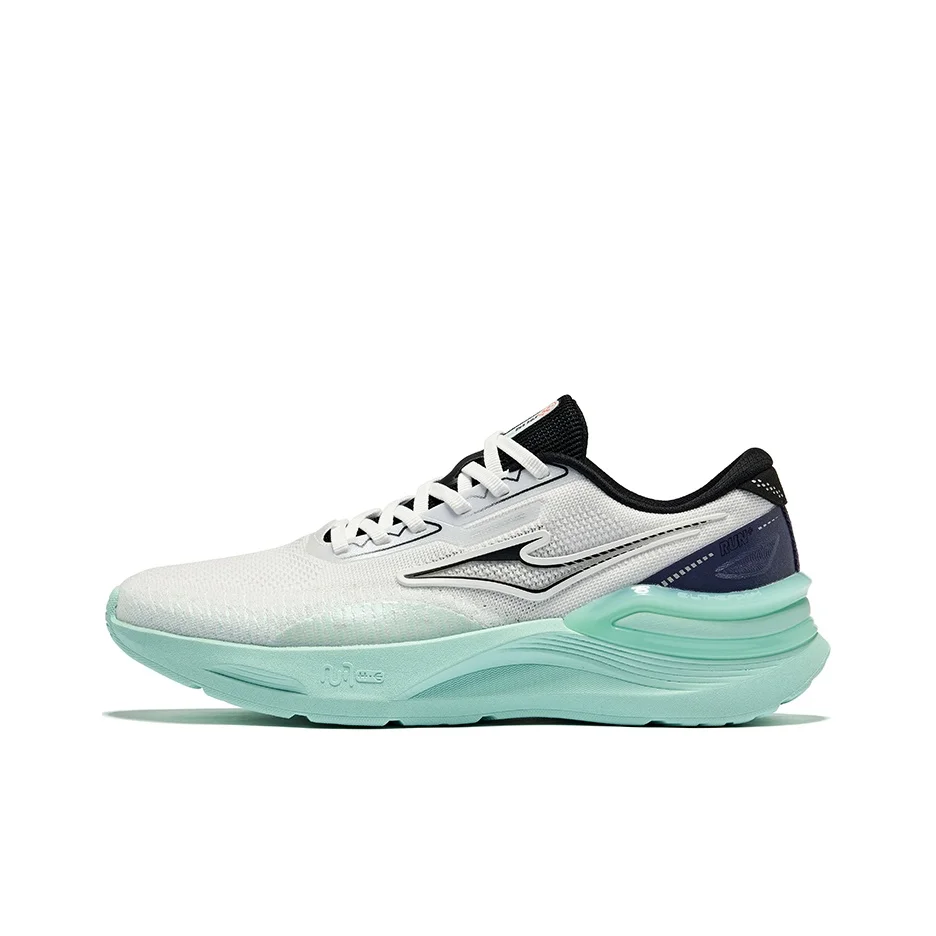 Erke Tianma 2.0 Summer Cushioning Breathable Low top Running Shoes Men's White Black Purple 51124203047-008