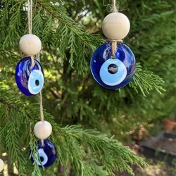 Evil Eye Wall Hanging Glass Blue Eye Wall Charm Home Decor Home Gift Idea House Protection Turkish Evil Eye Gift Wall Decoration