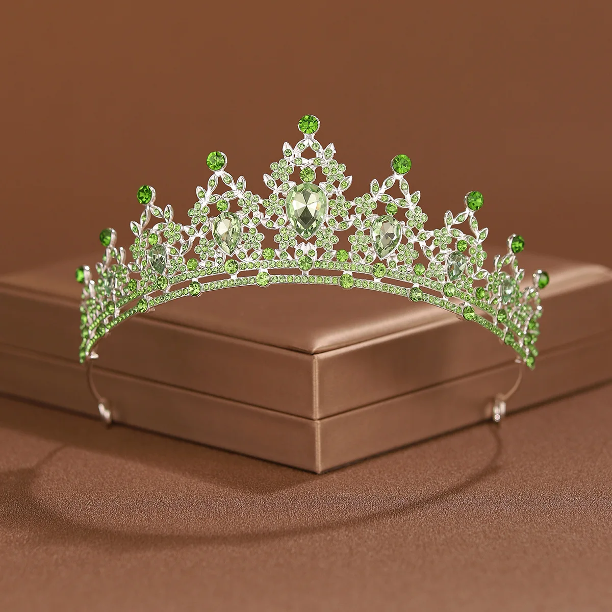 أغطية رأس الزفاف 24 لونًا مليئة بأجواء حلوة تيجان للسيدات باللون الذهبي الباروكي لعروس الزفاف #3