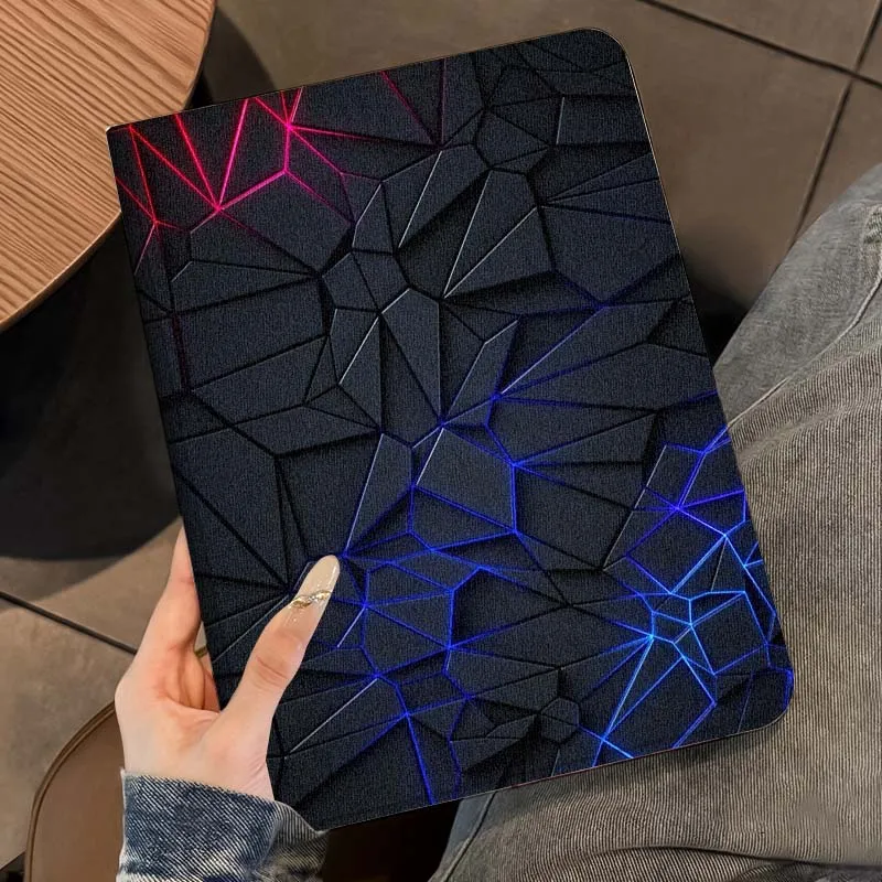 Kohlefasermuster für iPad Pro Air Mini 2 3 4 5 6 7 7. 8. 9. 10. 11. 10.2 9.7 10.5 10.9 11 13 Zoll Tablet-Hülle